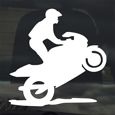 #ad Street Bike Custom Vinyl Sticker Decal Sport Motorcycle Wheelie Stunt $3.49