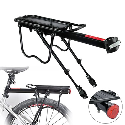 #ad Bicycle Mountain Bike Rear Rack Seat Post Mount Pannier Luggage Carrier 120 Lbs $22.90