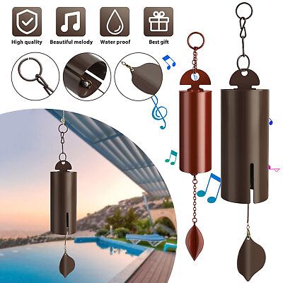 Large Deep Resonance Serenity Metal Bell Heroic Wind Chimes Outdoor Home Decor $14.98