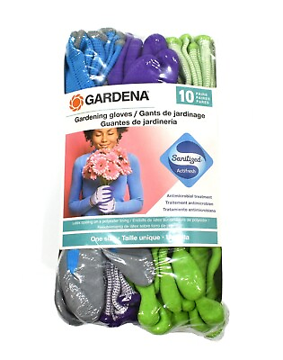 #ad GARDENA Gardening Gloves 10 pack $23.88