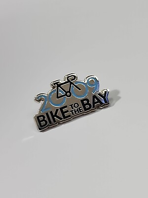 #ad Bike to the Bay Lapel Pin San Diego County Bicycle Coalition 2009 $9.00