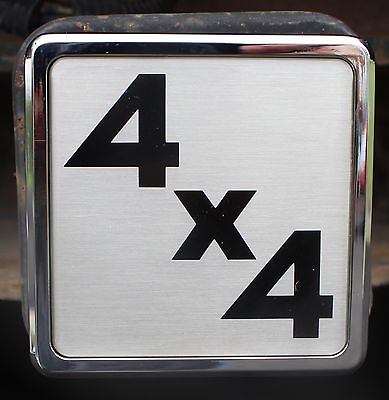 4 x 4 Hitch Cover Monster Truck Trailer SUV Metal Shaft 2quot; Receiver Chrome $15.99