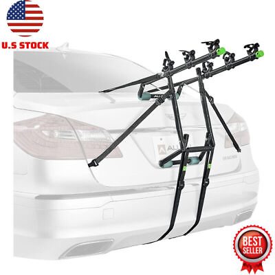 #ad Sports Trunk Mount 3 Bike Carrier Rack Minivan SUV Hatchback Sedan Strong Steel $90.86