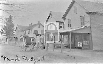 #ad Main Street View Hartley Delaware DE Reprint Postcard $4.99