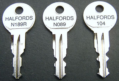#ad #ad Halfords Roof Box Roof Bars Keys To Code by Number GBP 4.99