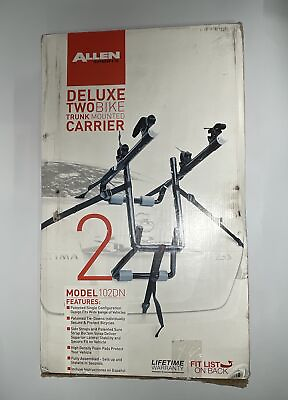 #ad Allen Sports Deluxe Two Bike Trunk Mounted Carrier Model 102DN NEW $34.99