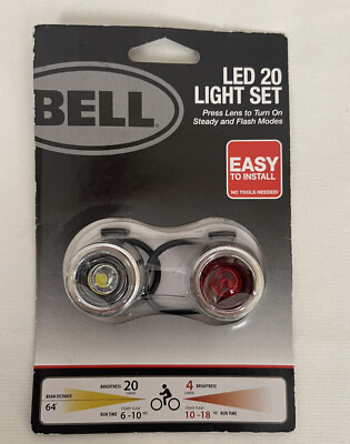 #ad Bell LED 20 Bicycle Light Set Easy To Install Sealed $9.90