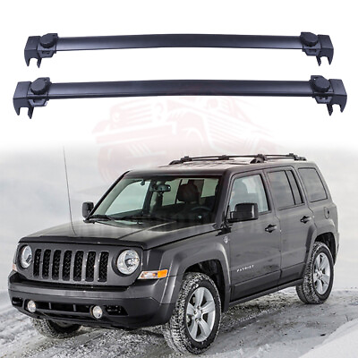 #ad Roof Rack Rail Cross Bar Aluminum luggage carriers For Jeep Patriot 2007 2017 $67.44