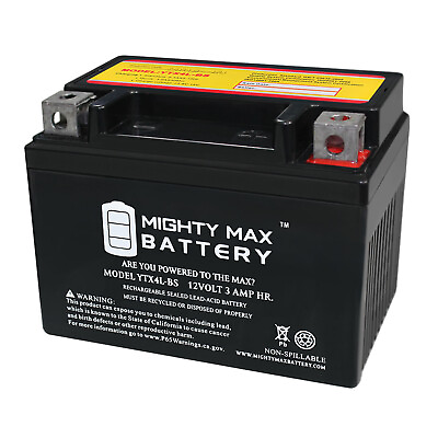 #ad #ad Mighty Max YTX4L BS SLA Battery for ATV Quad Dirt Pit Bike 50 70 110 125 CC $19.99
