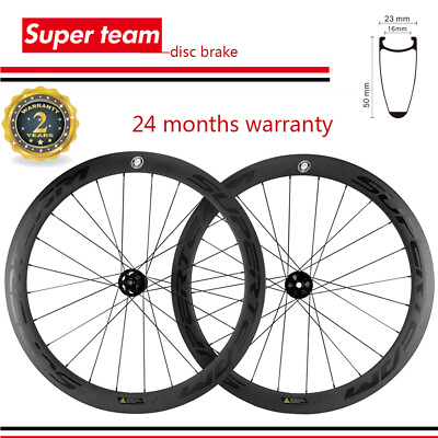 #ad Cyclocross Disc Brake Carbon Wheels 50mm Road Bike Disc Brake Carbon Wheelset $386.75