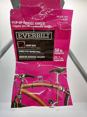 #ad Everbilt Single Bike wall rack. 50lb Capacity $14.10