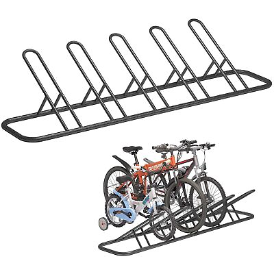 #ad Mr IRONSTONE 5 Bike Rack Floor Bike Rack for Garage Indoor Outdoor Anti rus... $88.69