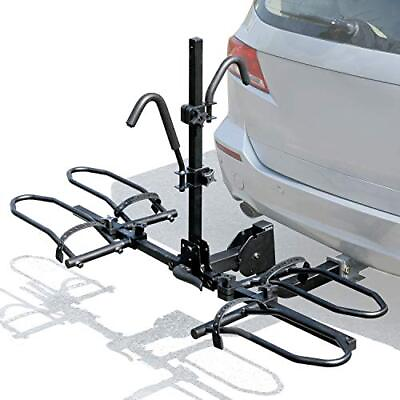 #ad 2bike Platform Style Hitch Mount Bike Rack Tray Style Bicycle Carrier Racks Fold $268.67
