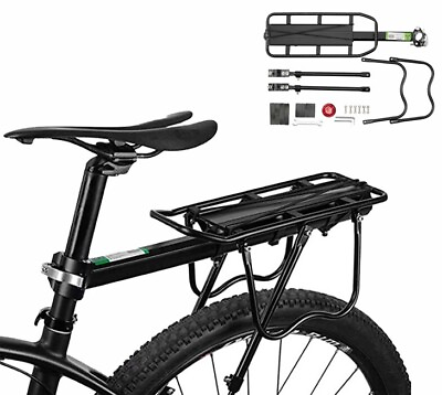 #ad #ad ROCKBROS Bike Rear Rack Luggage Carrier Quick Release Aluminum Alloy Universal $33.99