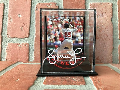 #ad #ad Andruw Jones autographed signed authentic dirt stand MLB Atlanta Braves PSA COA $79.99
