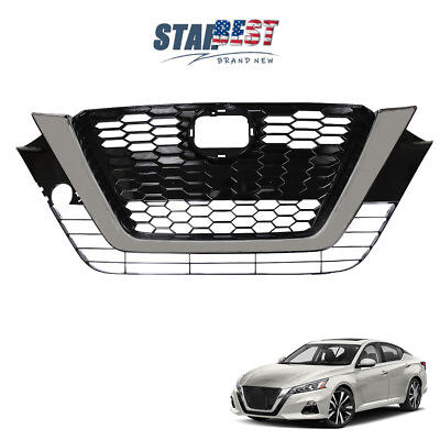 #ad Fit For 2019 2021 Nissan Altima Grille Front Bumper Upper Grill Assembly New $58.99