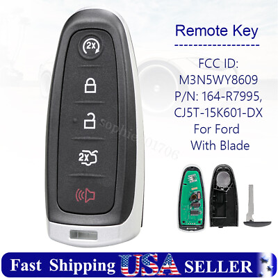 #ad Smart Remote Key Fob For Ford Escape Titanium 2013 2014 2015 2016 CJ5T 15K601 DX $19.65