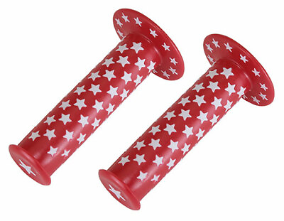 Bike Star Grips 7 8 long 124mm 2006 Red White Star. bike part bicycle parts. $6.05
