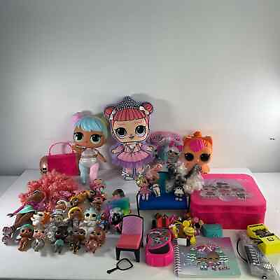 #ad #ad LOT 8 lbs LOL OMG Surprise Fashion Dolls Lil Sisters MGA Toys Accessories $125.00