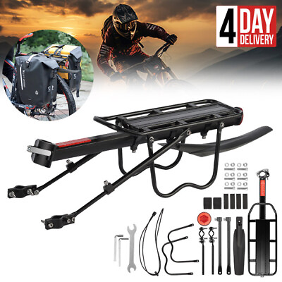 #ad Bike Rear Rack Carrier Pannier Luggage Cargo Bicycle Mountain Bike With Fender $19.99