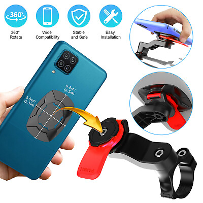 Front Bicycle Motorcycle MTB Bike Handlebar Mount Phone Holder for iPhone 14 GPS $10.48