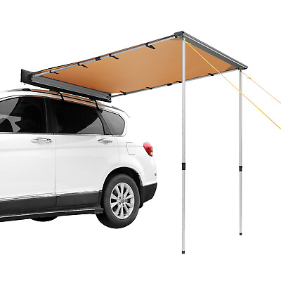 #ad VEVOR 6.5x8.2ft Car Side Awning SUV Truck Rooftop Tent Sunshade Outdoor Camping $115.19