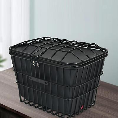 #ad Front or Rear Bike Basket with Lid Metal Wire for Road Bikes Accessories $37.59