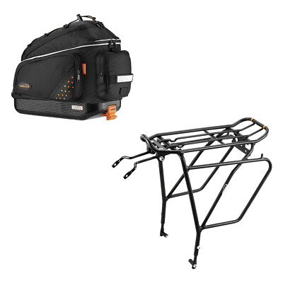 IBERA Bike Trunk Bag Rear Carrier Rack Disc Brake Mount Quick Release 26quot; 29quot; $95.99