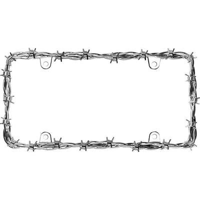 #ad Cruiser Accessories Barbed Wire II Chrome License Plate Frame 22230 $29.08