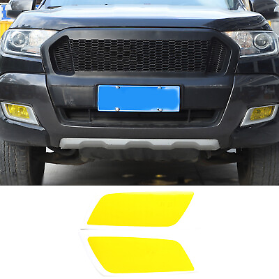 #ad Yellow PVC Truck Front Fog Lamp Film Fog Light Sticker For Ford Ranger 2015 2021 AU $19.99