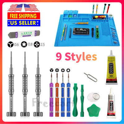 #ad #ad Mobile Phone Screen Opening Repair Tools Kit Screwdriver Set 9 Styles For iPhone $6.49