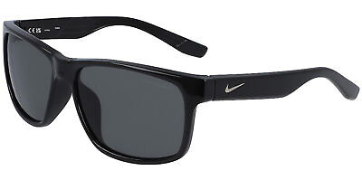 #ad Nike Cruiser P Polarized Men#x27;s Shiny Black Square Sport Sunglasses FQ4678 010 $39.99