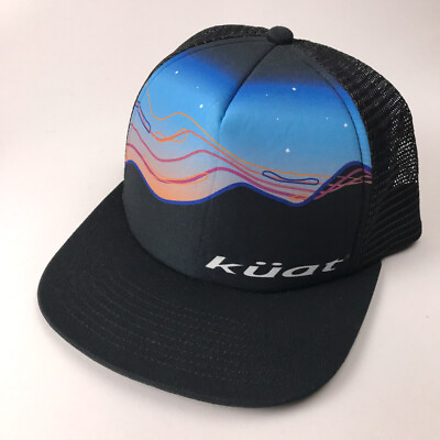 #ad Kuat rack love mountain scene foam trucker hat black blue $27.99