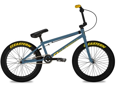#ad Eastern 20quot; BMX Wolfdog Bicycle Freestyle Bike 3 Piece Crank Slate Blue Yellow $329.99