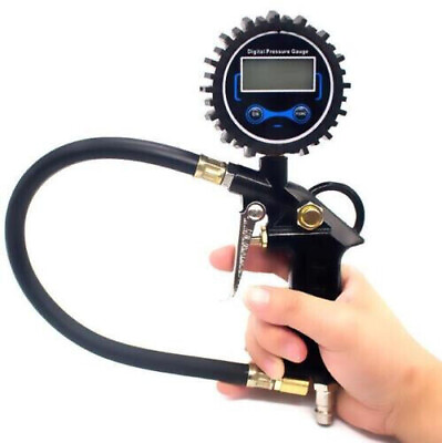 #ad LCD Digital Air Tire Inflator with Pressure Gauge Chuck for TrucK Car Bike NEW $11.99
