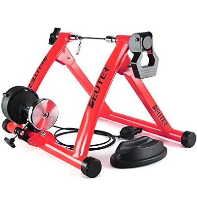 #ad Bike Trainer Magnetic Bicycle Stationary Stand for Indoor Exercise Riding RED $127.35