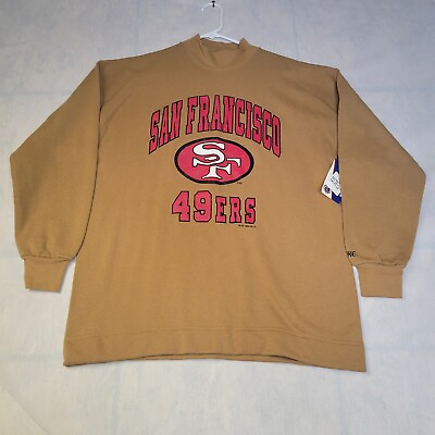 #ad Vintage Bike 90’s San Francisco 49ers NFL Sweatshirt Pullover Men M New Tag USA $35.00
