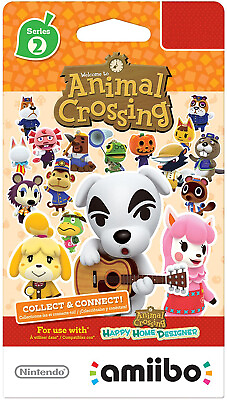 #ad Nintendo Animal Crossing Amiibo Cards Series 2 for Nintendo 1 Pack 3 Cards Pack $6.95
