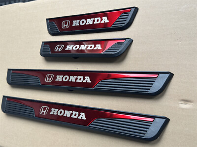 #ad For Honda Accessories Car Door Scuff Sill Cover Panel Step Protector Steel Trims $39.50