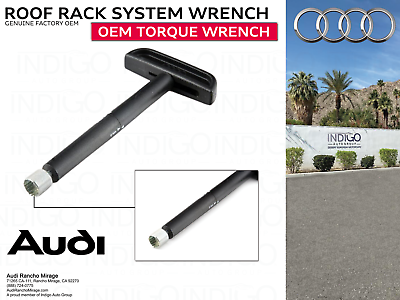 #ad #ad New Genuine Audi Roof Rack System Wrench Tool OEM SEND ROOF RACK CODE $59.08