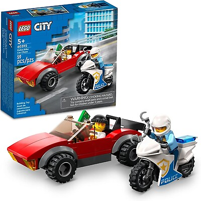 LEGO City Police Bike Car Chase 60392 Building Toy Set $15.95