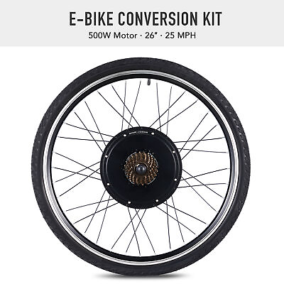 500W eBike Conversion Kit 26 Inch Rear Wheel Electric Bike DIY LCD PAS 25mph $164.99