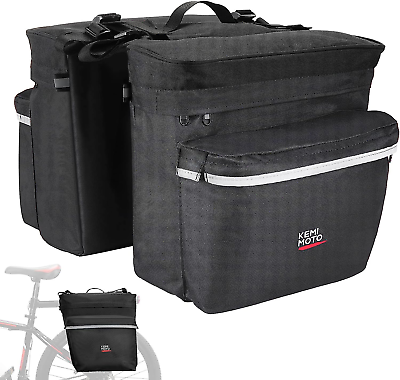 #ad #ad Bike Bag Accessories Panniers for Bicycle Rear Rack Bag Upgraded 34L Capacity St $40.86