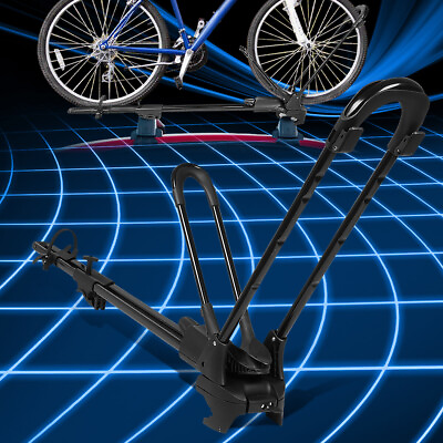 #ad Universal Adjustable Arms Wheel Hoops Bike Bicycle Roof Mount Rack w LockKey $123.88