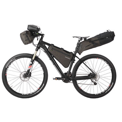 #ad ROCKBROS Bike Cycling Touring Combined Large Capacity Handlebar Frame Saddle Bag $19.52