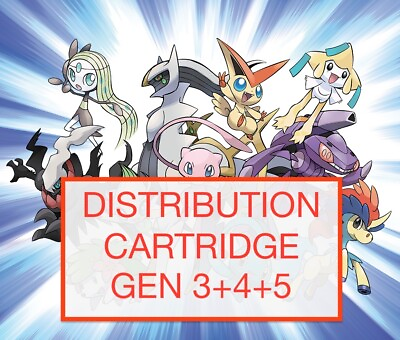 #ad Pokémon Gen 345 Distribution Cartridge 270 Events $179.00