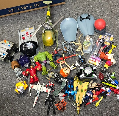 #ad Large Lot of Toys Accessories Figures Parts Ect. $50.39