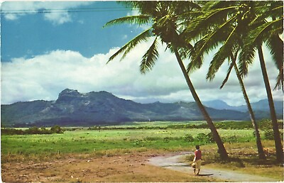 #ad Sleeping Giant Mountain Formation of A Giant In Kapaa Kauai Hawaii Postcard $6.75