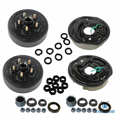 FITS 3500 lbs axle Trailer 5 on 5 Hub Drum Kits with 10quot;X2 1 4quot; Electric brakes $215.97