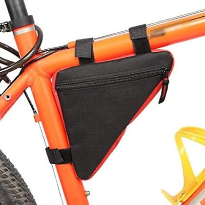 #ad Triangle Bicycle Bag Water Resistant Bike Frame Pouch Cycling Bike Accessories $7.87
